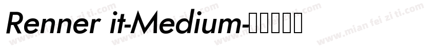 Renner it-Medium字体转换